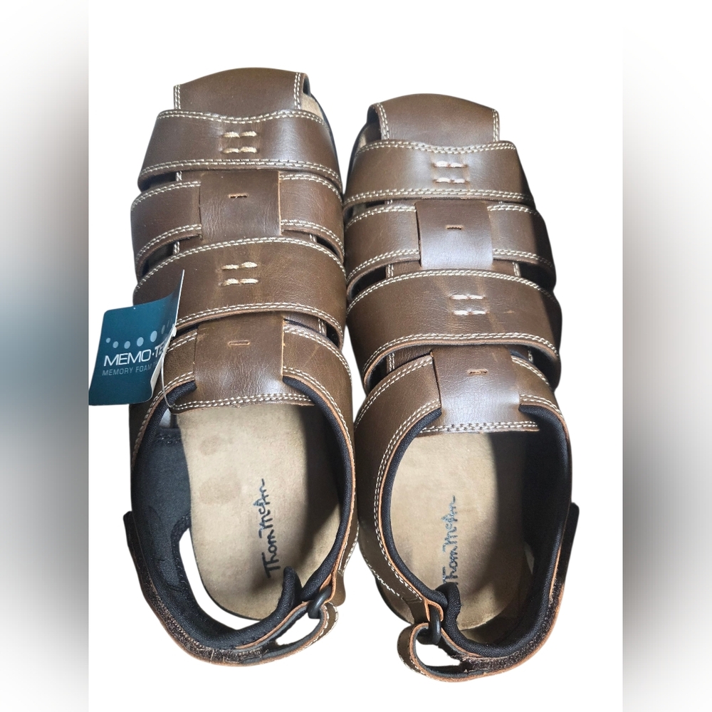 Thom McAn Tan Men's Sandals with Memory Foam
